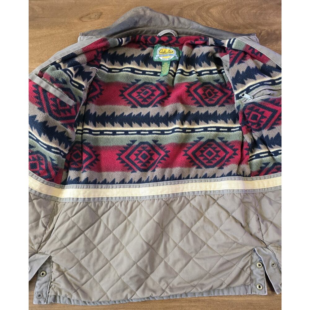 Vintage Cabelas Men’s XL Aztec Heavyweight Canvas Barn Chore Coat Heritage Wear